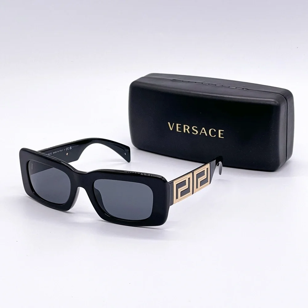 NEW VERSACE VE4444U GB1/87 VERSACE VE4444 BLCK EYEWEAR MOD 4444-U GB1/87